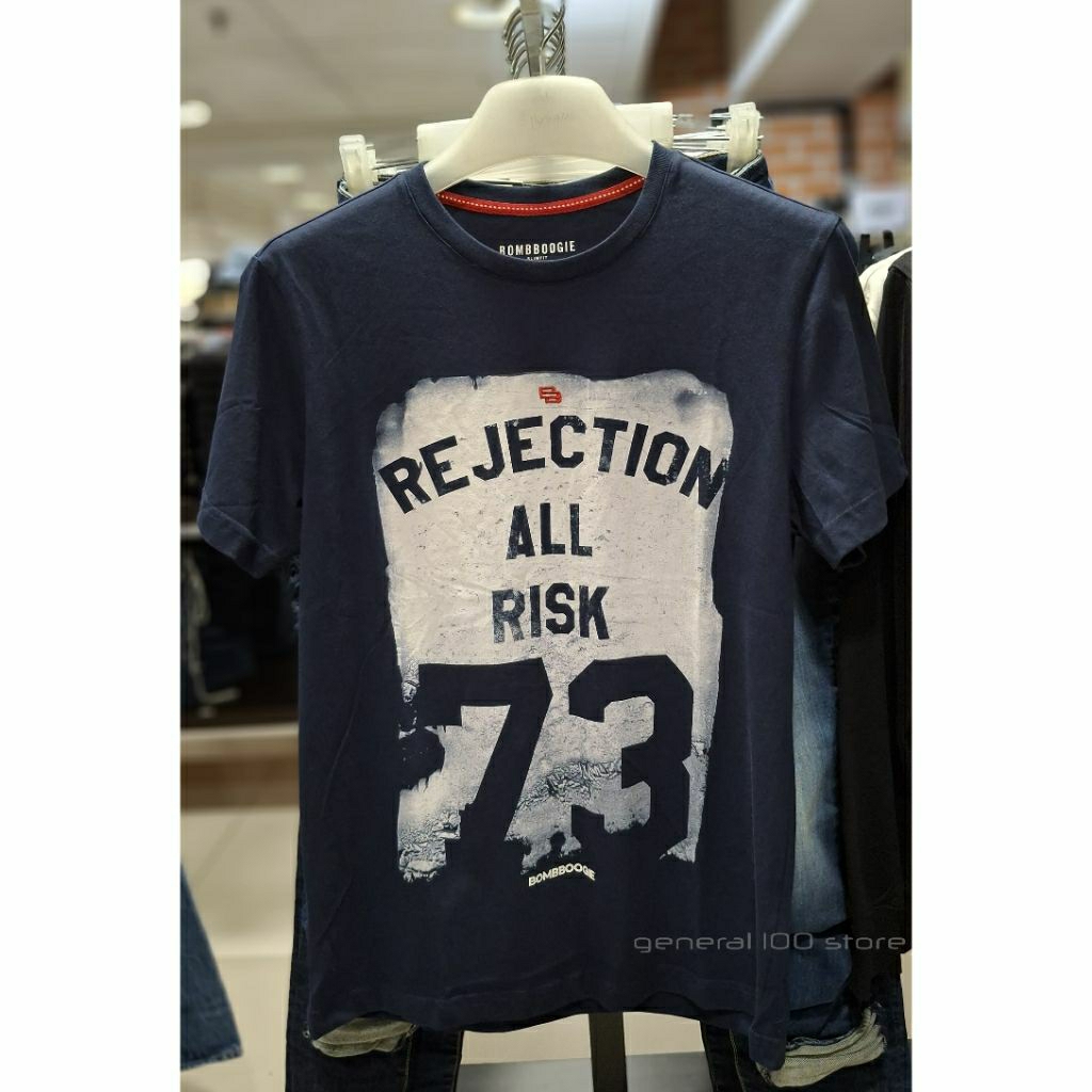 [ BOMBBOOGIE ] ORIGINAL T-SHIRT PRIA ASLI BOMBBOOGIE Koas Bombboogie Original - Dark Navy