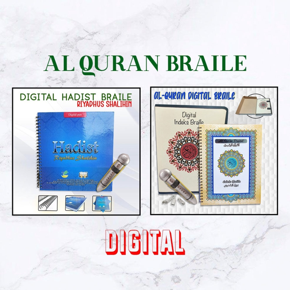Alquran dan Hadist Digital Pen Braille