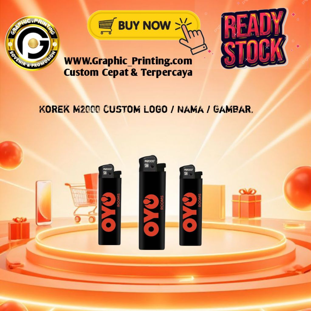 Korek api Gas Roda M2000 Custom / Korek Api / Korek Gas Murah