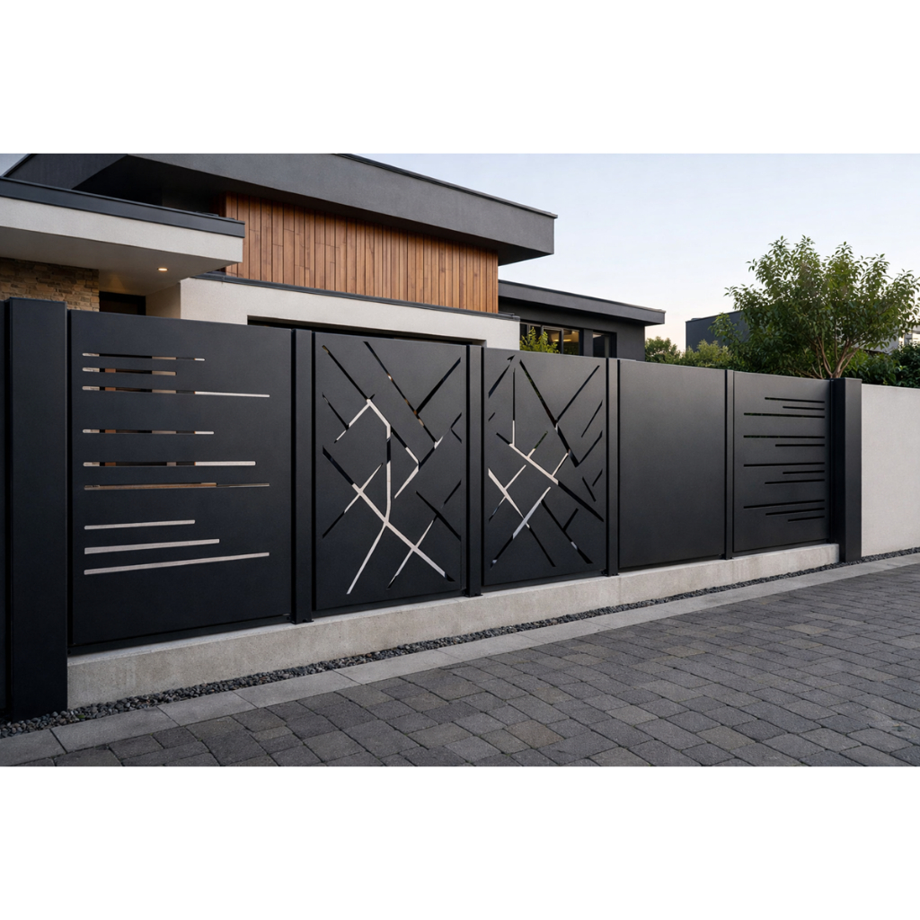 Pintu Pagar Besi Laser Cutting