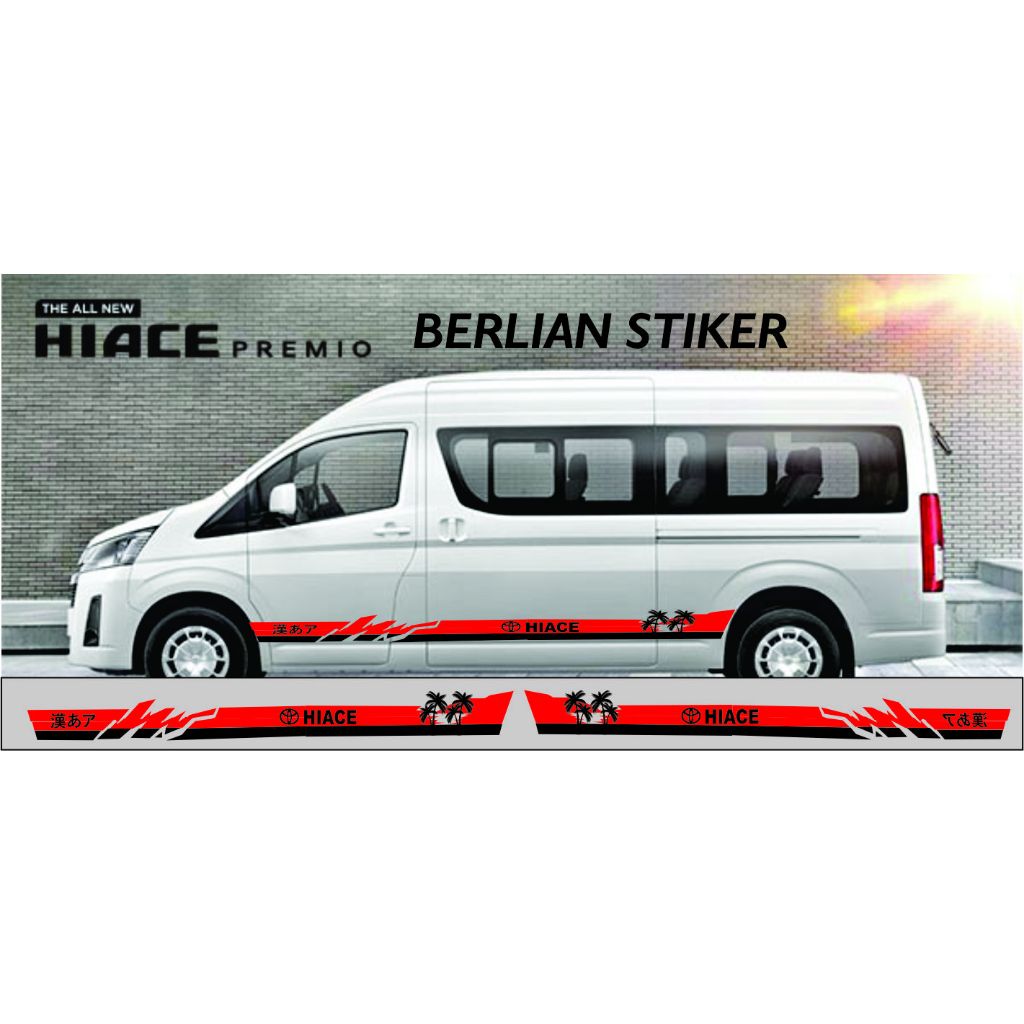 PROMO CUTTING STIKER LIS BODI SAMPING MOBIL TOYOTA HIACE TERBARU