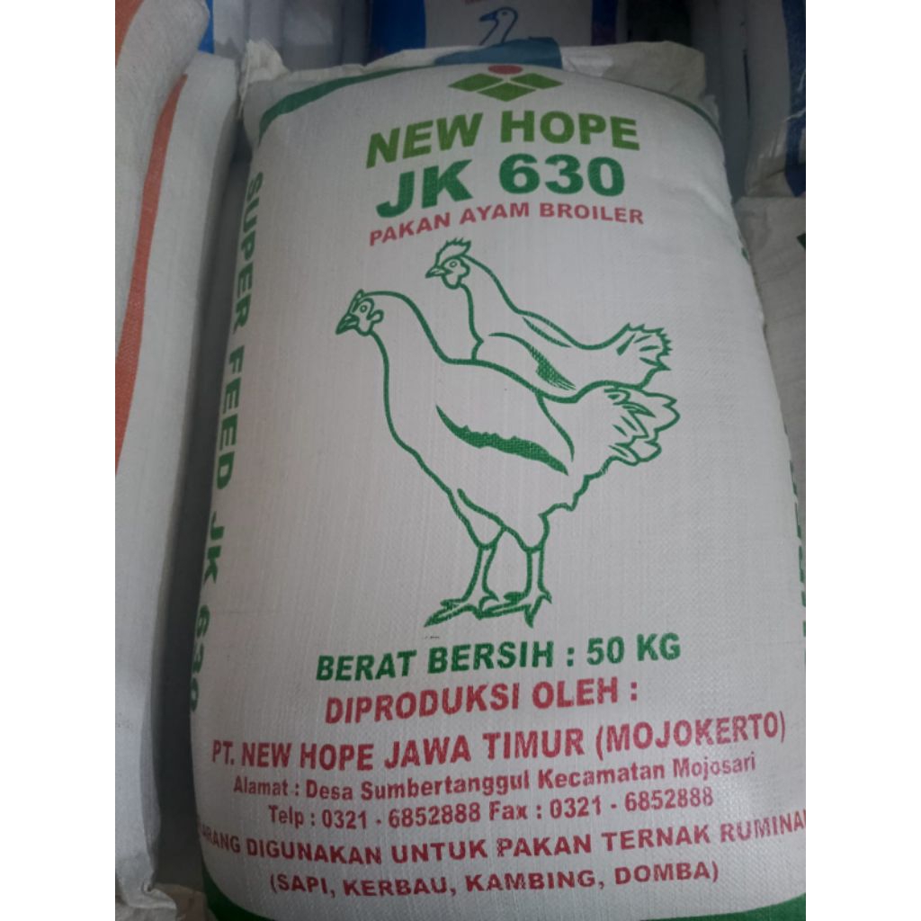 ( 50 Kg ) New Hope JK 630. Pakan Ayam.