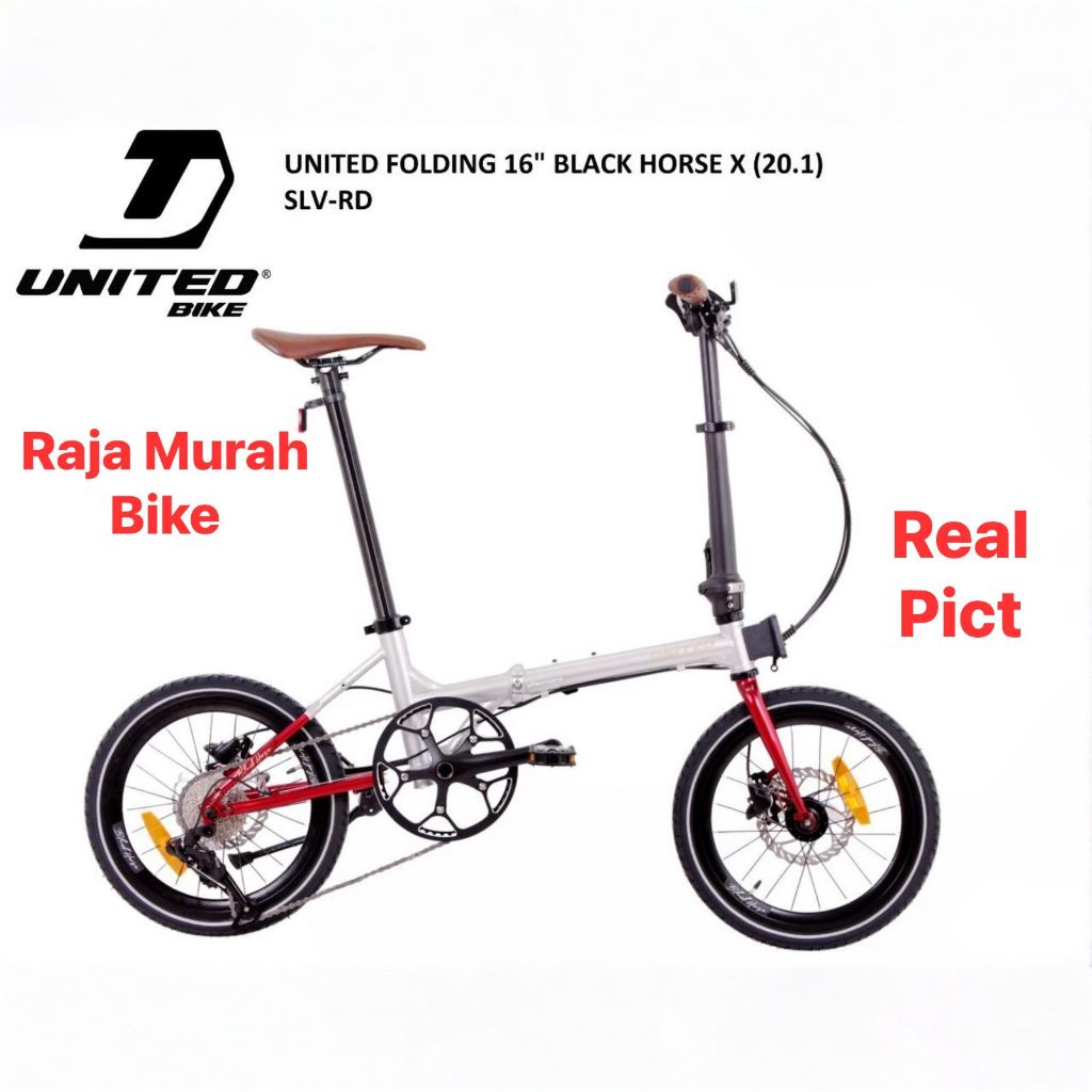Sepeda Lipat Folding Bike 16 United Black Horse X 20.1 Sepeda Lipat 16 Inch United Black Horse