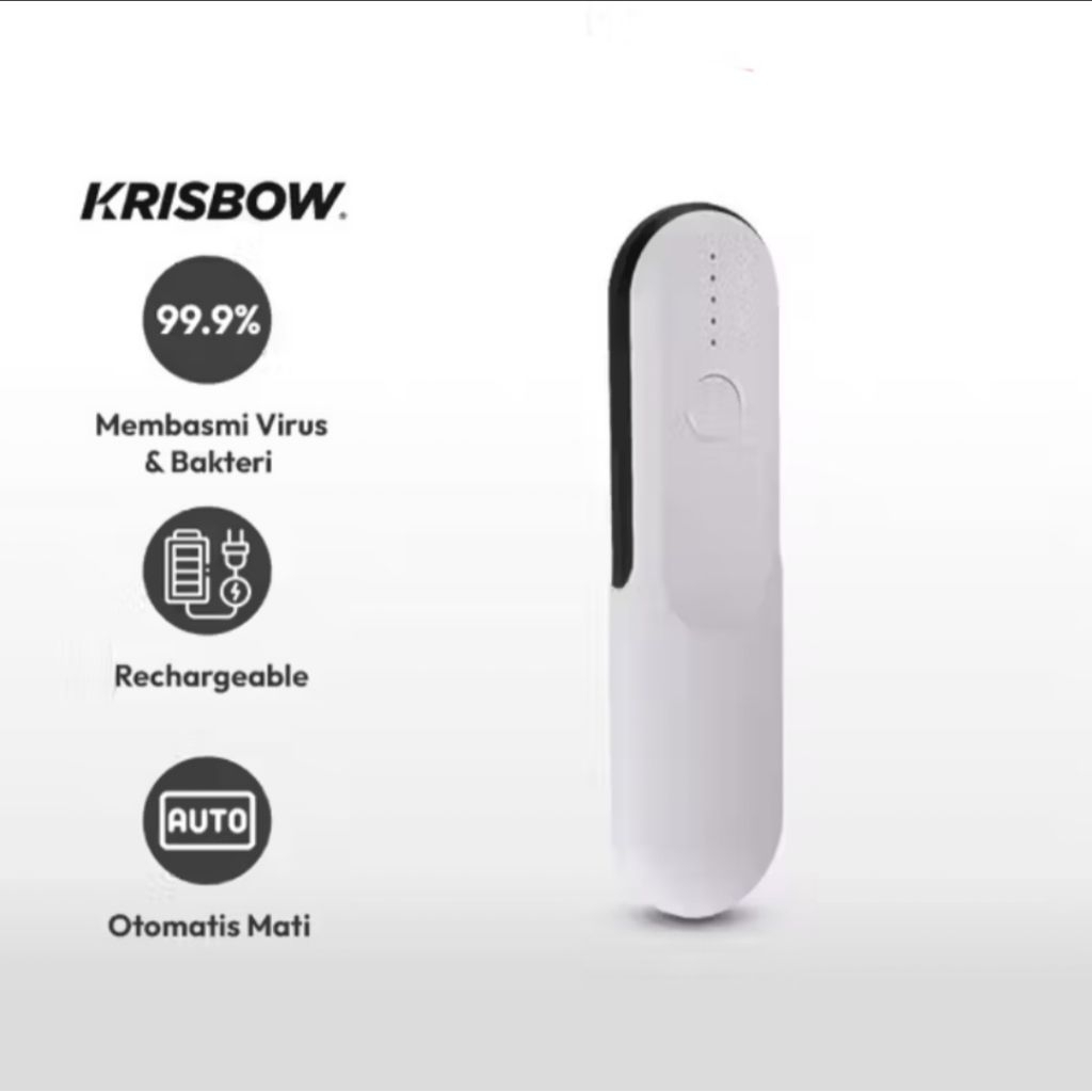 Krisbow Lampu Led UV Disinfektan Portabel 2 watt UV Disinfection Disinfektan
