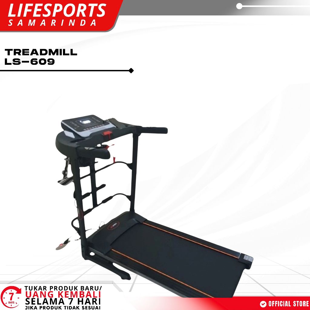Lifesports - Cardio Alat Olahraga Fitness Walking Pad Treadmill Listrik Elektrik LS 609 - BB300