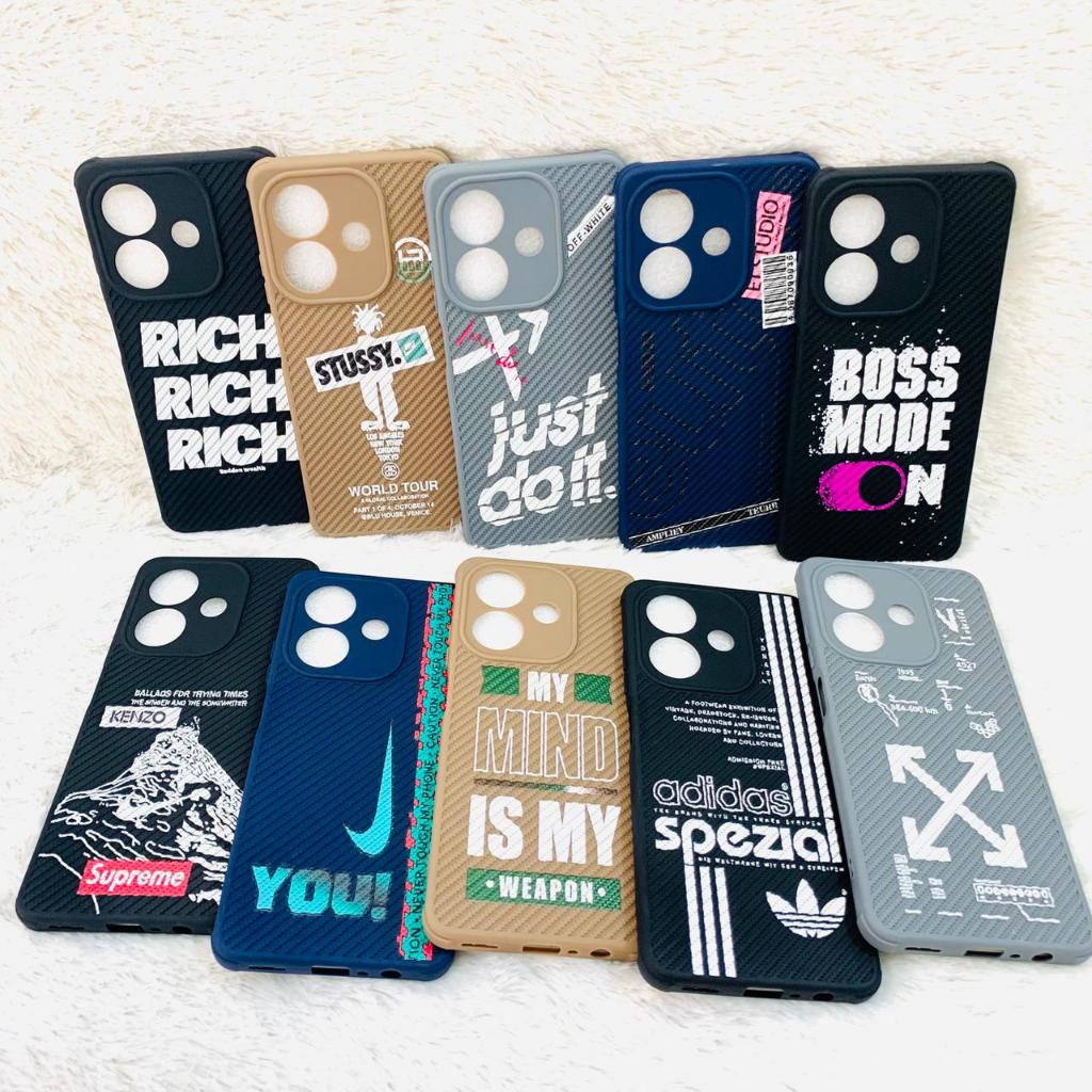 ( 10 PCS ) SOFTCASE CARBON KNIT MODE ON KODE B FOR XIAOMI REDMI A5/RDMI 15/14C/POCO C75/POCO C71/A3/