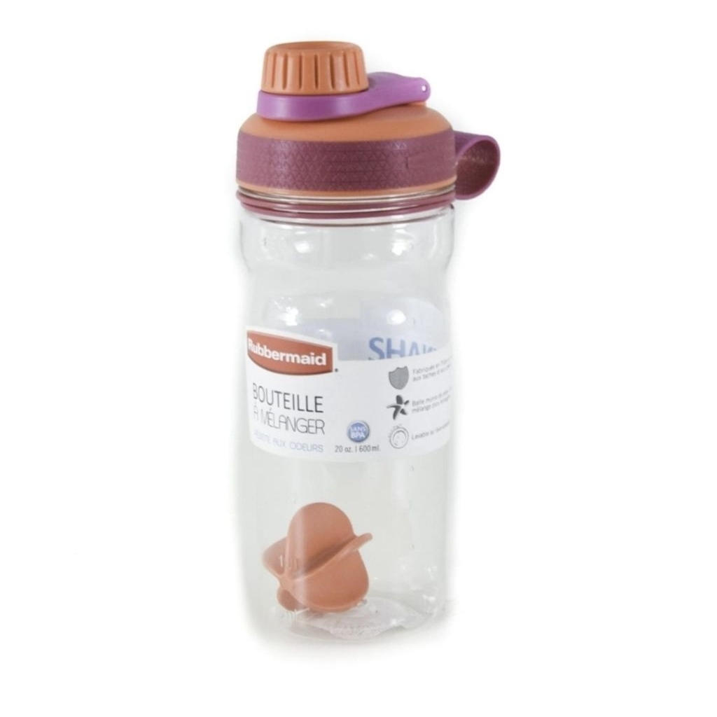Original Rubbermaid Bouteille Shaker Bottle Drink 600ml Botol Minum