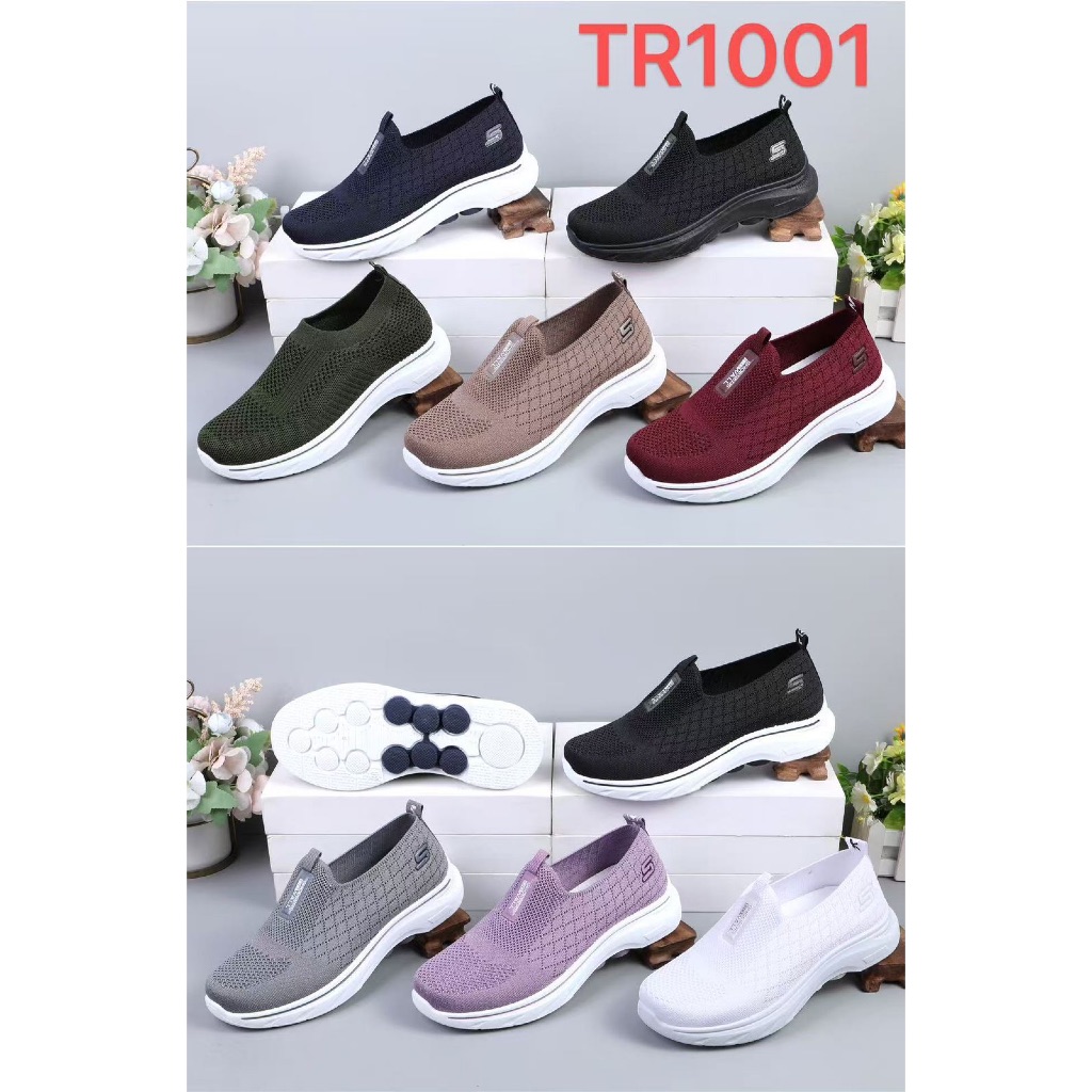 KDM TR1001 Sepatu Wanita KDM Rajut Ringan Nyaman untuk Senam Olahraga dan Harian