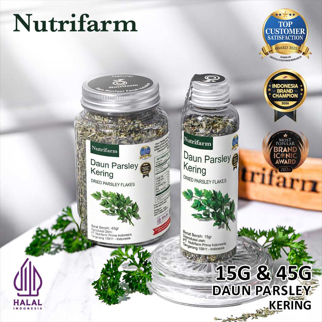 NUTRIFARM DAUN PARSLEY 15GR KERING BUBUK MPASI FLAKES SEGAR 1KG KOEPOE KOEPOE JAYS KERING 1KG BAKERY
