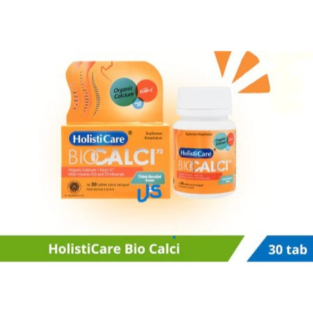 Holisticare Bio Calci-72 Isi 30 Tablet - Suplemen Kalsium dan Vitamin D3