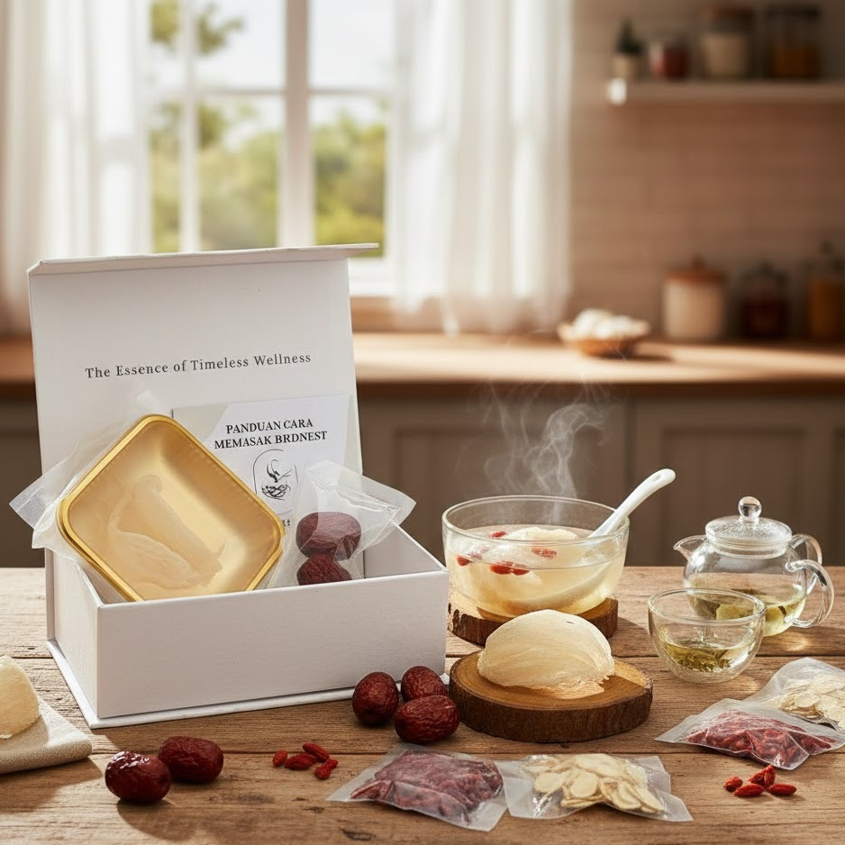 Sarang Walet Mentah Premium Mangkok Asli 100% (Yanwo) I Hampers CNY Imlek | Siap Masak - Bebas Pemut