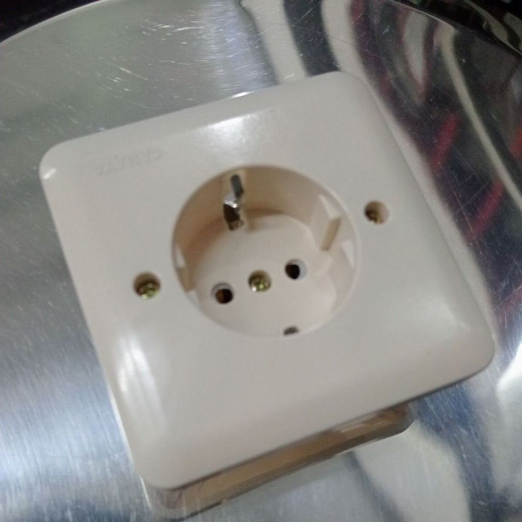 Saklar Listrik Tanam Inbow IB 8x8cm - Putih, Seri, Engkel, Stop Kontak Arde cahaya