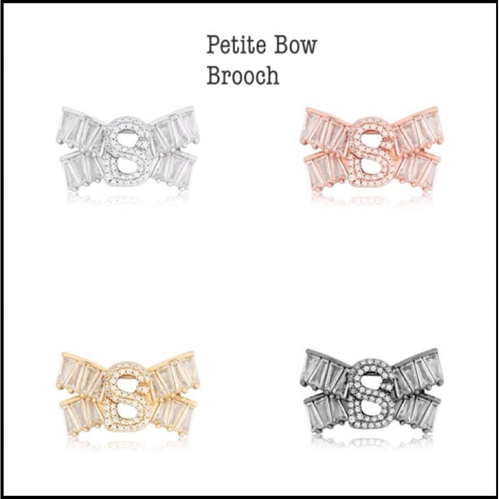 Petite bow brooch buttonscarves
