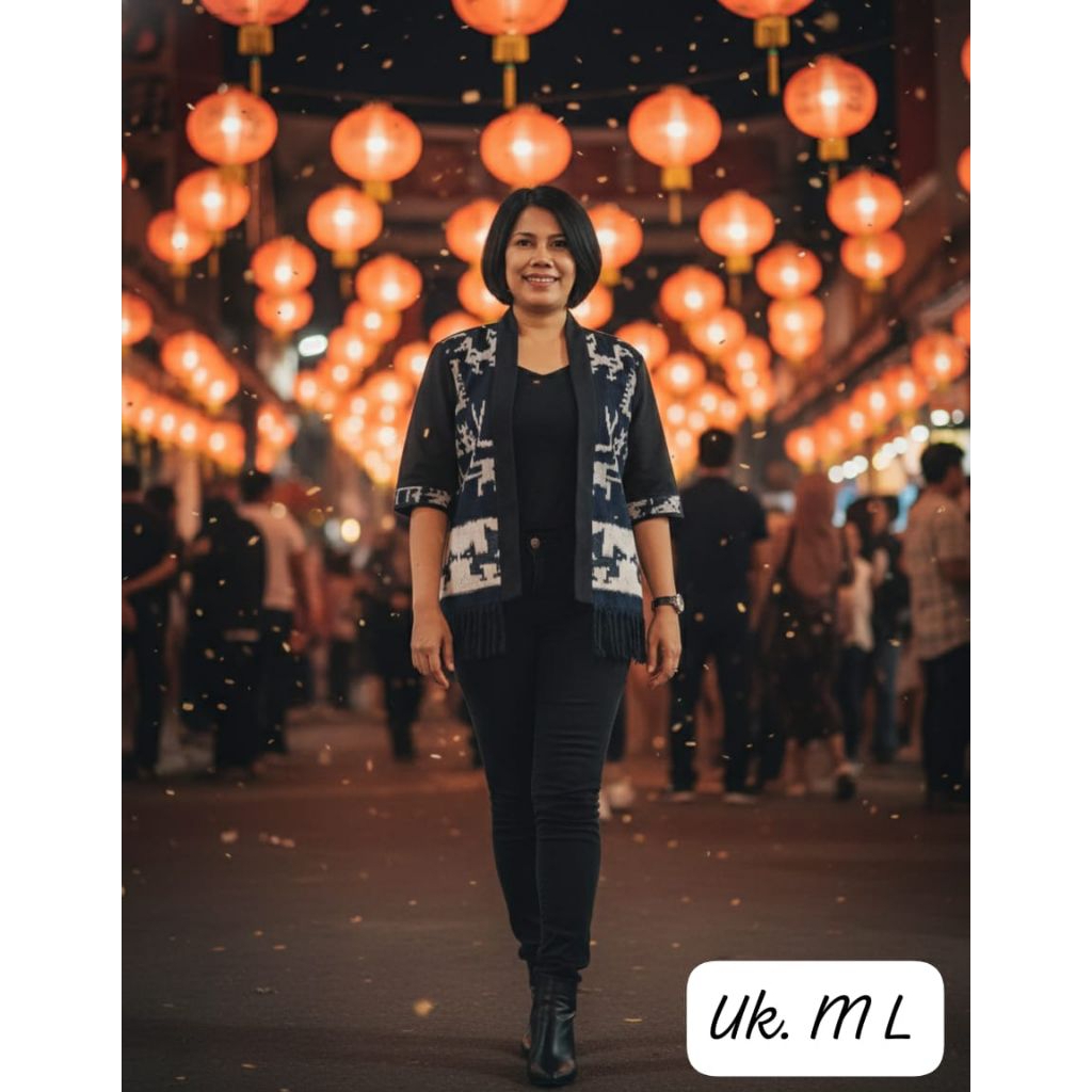 blazer tenun motif Sumba/tenun asli NTT