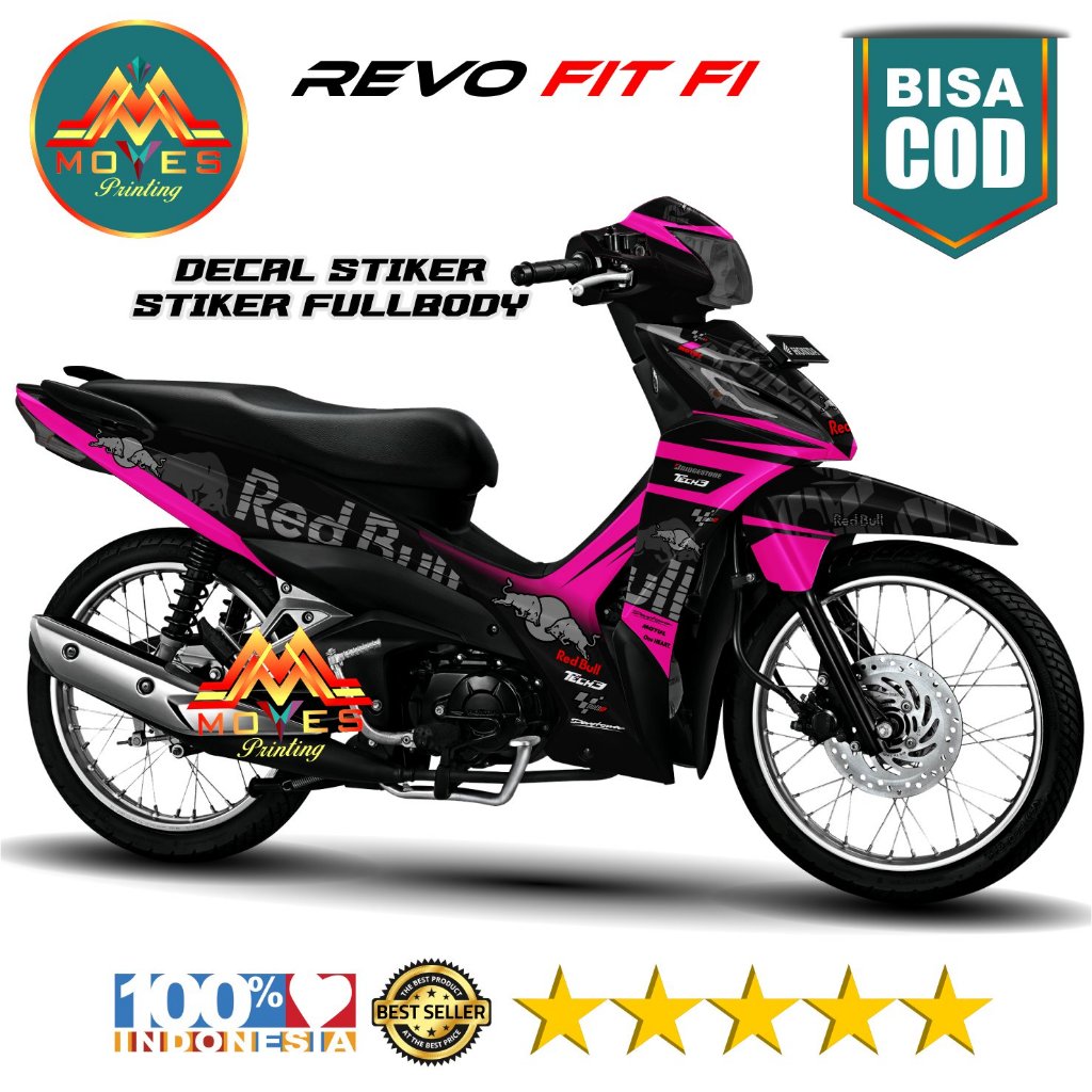 Tahan Lama Decal Fullbody Revo Fit Fi - Stiker fullbody Revo Fit Fi Motif Redbull / Stiker Revo Fit 