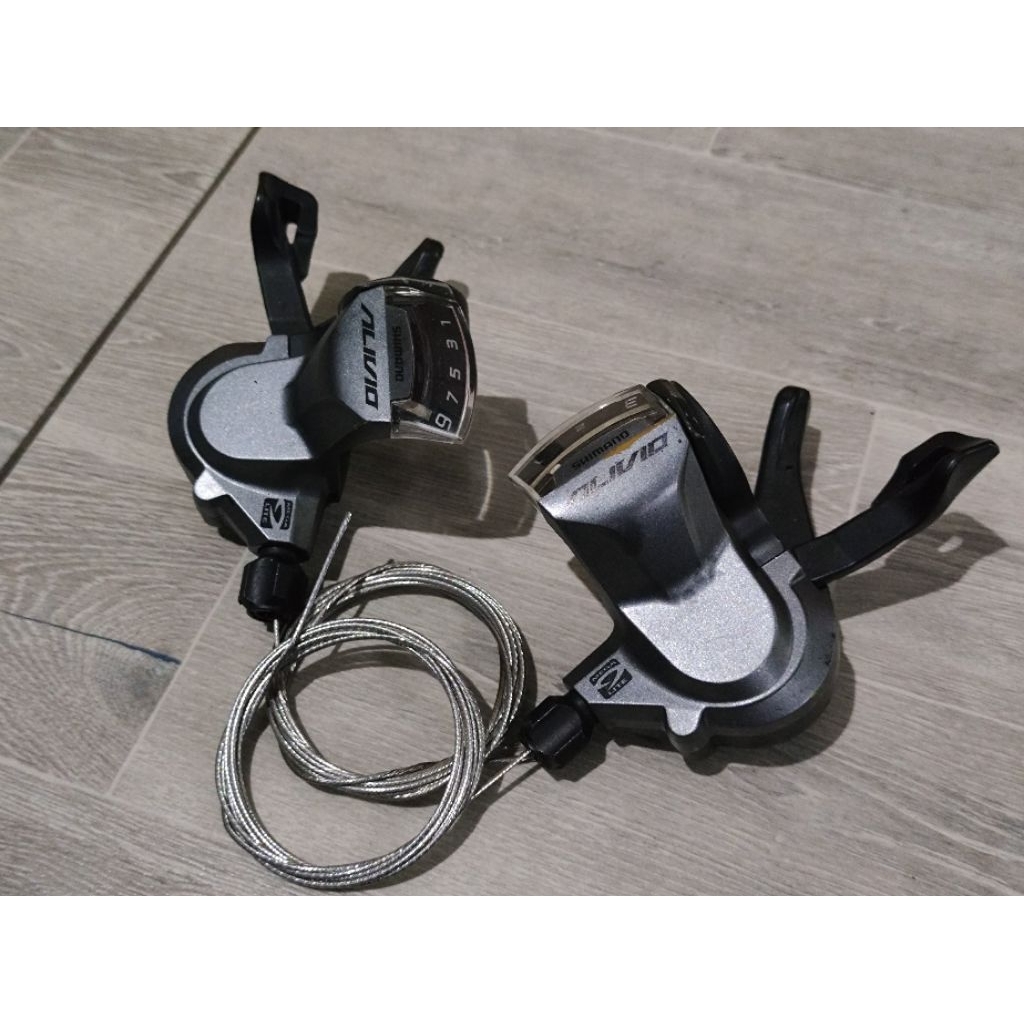 Shifter shimano alivio m4000 3x9speed 2nd original  bawan xtrada 5