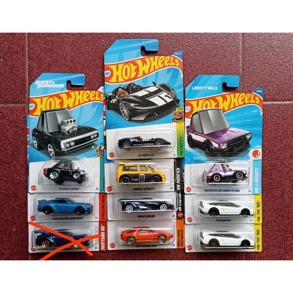 Hot Wheels Basic Reguler Real Car Lot 2024 - 2025