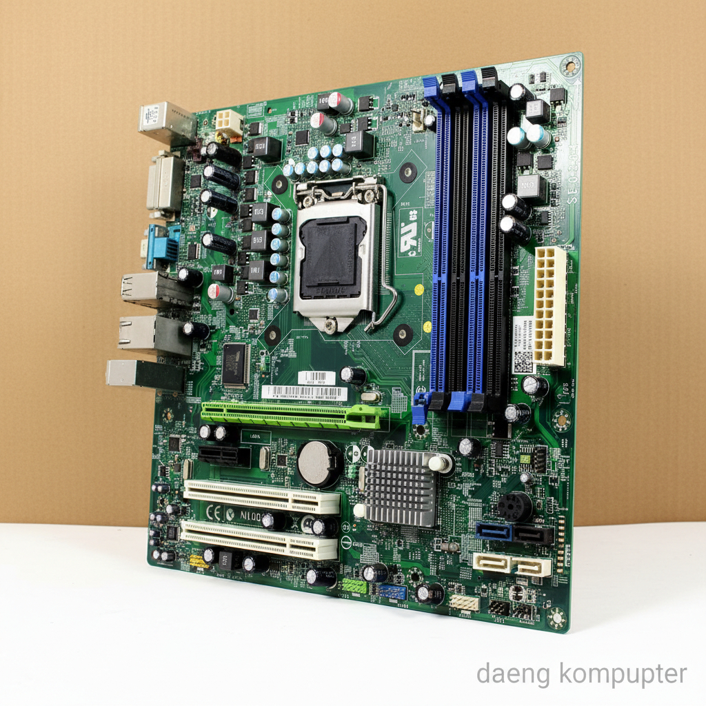 Motherboard Dell Precision T1500 Socket 1156 LGA 1156 4 Slot RAM Normal Bonus Fan Case - Daeng Kompu