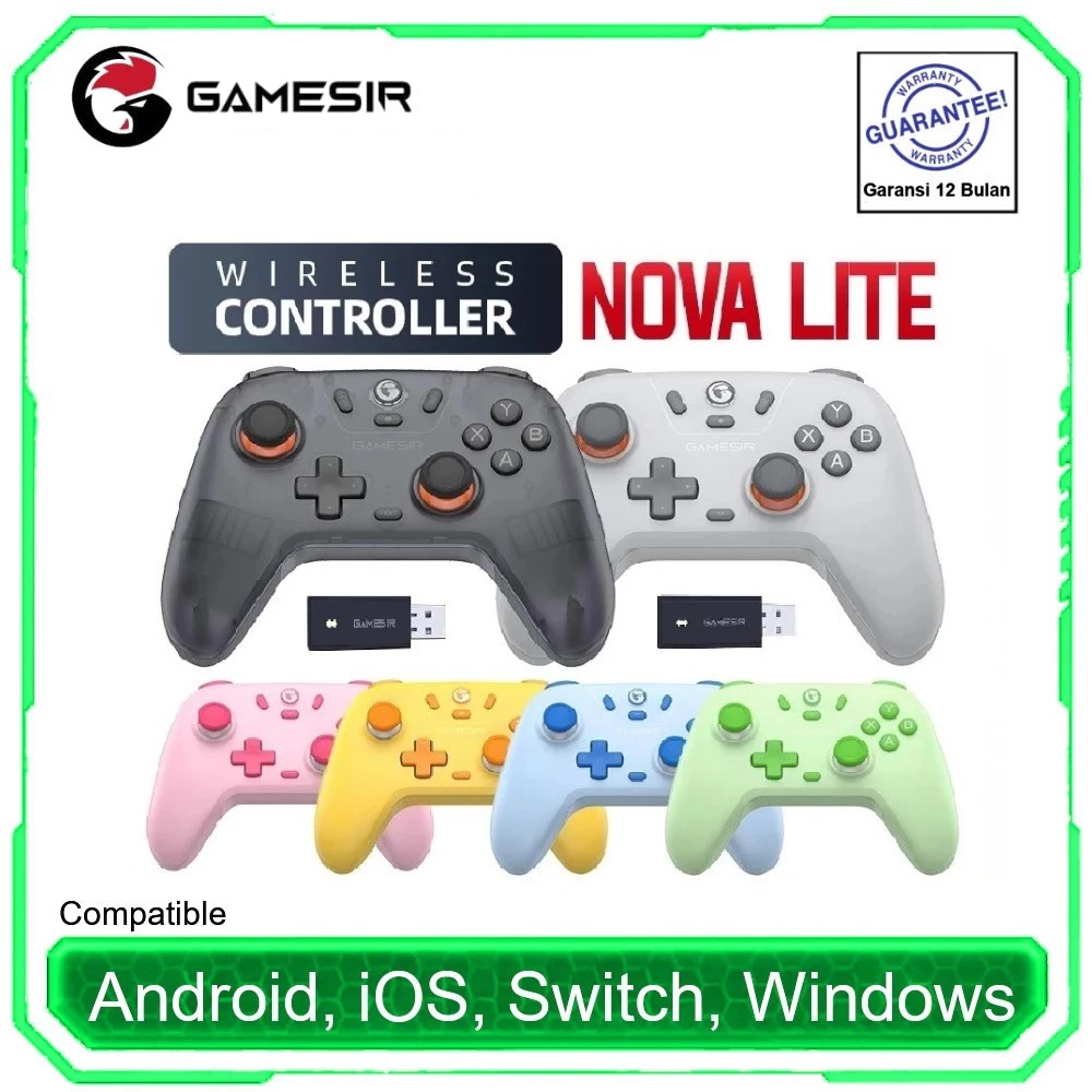 GameSir T4 Nova Lite Wireless Gamepad Controller Hall Effect Joystick Multi-Platform