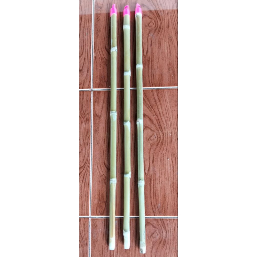 Gagang Bambu cendani Asli - Kuat, Estetik & Awet+ tutupnya