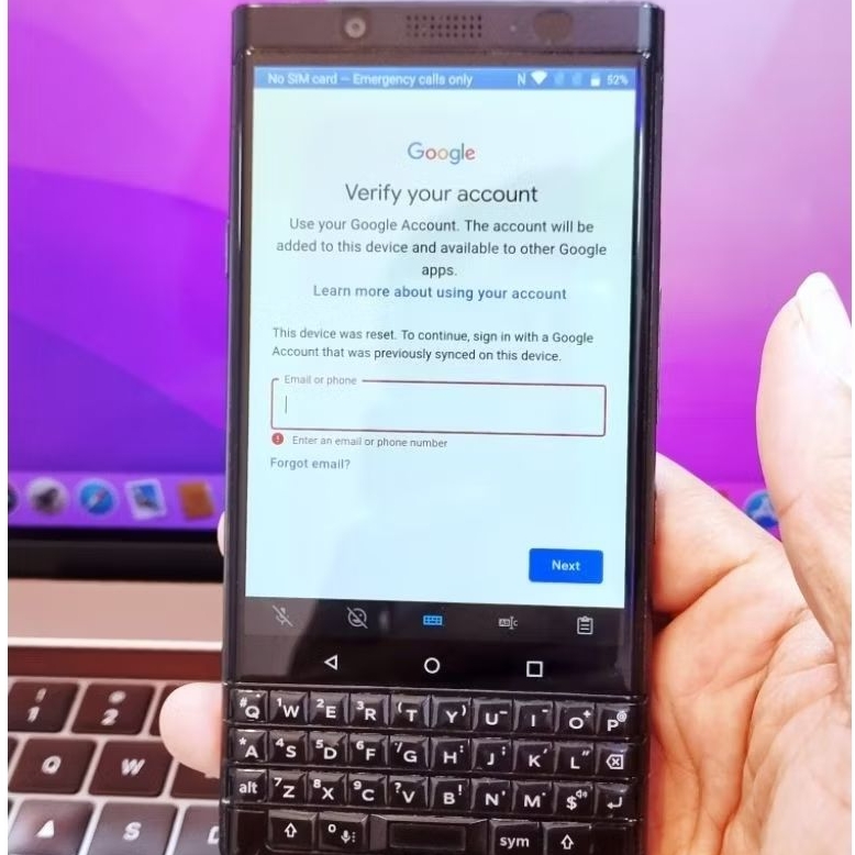 Blackberry KeyOne 4G Ram 4/64GB Minus ( Lock Akun )