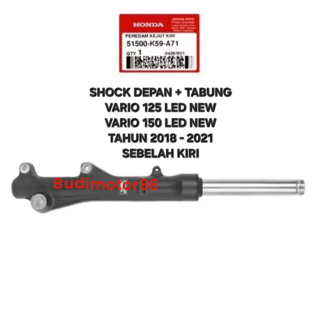 SHOCK DEPAN PLUS TABUNG VARIO 125 LED NEW VARIO 150 LED NEW TAHUN 2018-2021 SEBELAH KIRI ORIGINAL 51