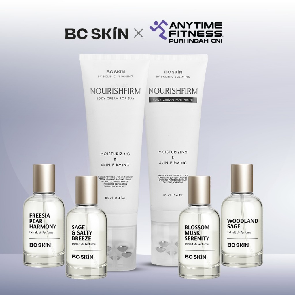 BCSKIN X ANYTIME FITNESS - BCSKIN NOURISHFIRM BODY CREAM & BCSKIN PERFUME
