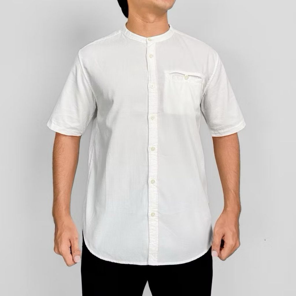 KEMKO CORDUROY SAJUAK LENGAN PENDEK/BAJU KOKO KERAH SANGHAI FASHION MUSLIM/KEMKO SAJUAK