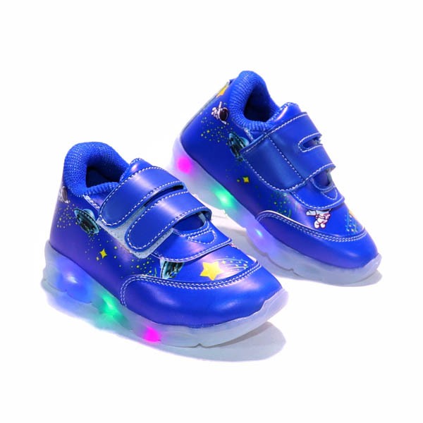 andistore-Sepatu Anak Laki-laki Model Sneaker Dengan Lampu Led 1-5 Tahun