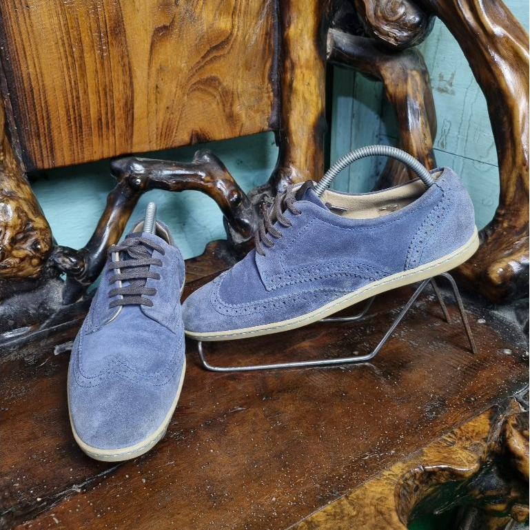 Sepatu casual Fred Perry kulit suede pria