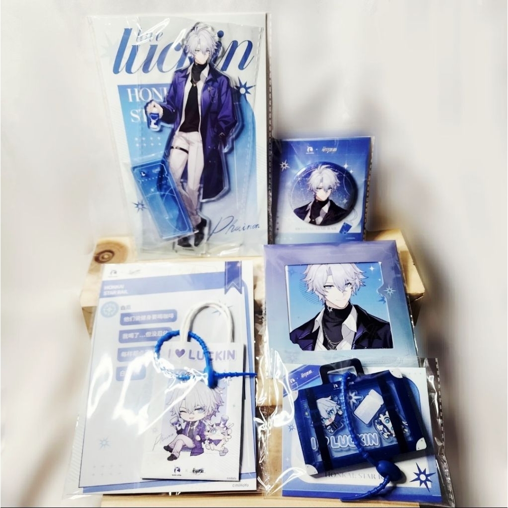 READY SET Original Merch Mihoyo Collab Event Honkai Star Rail HSR X Luckin Coffee Phainon Standee Ac