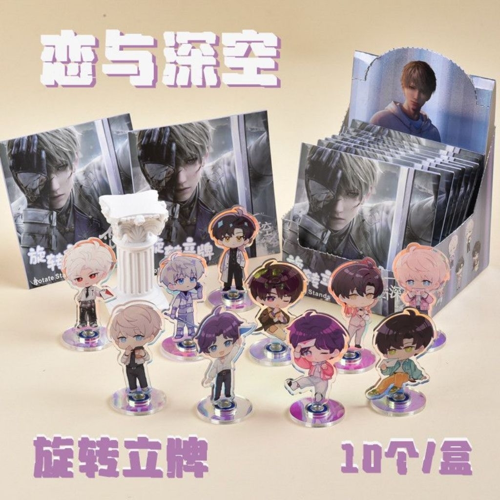 Love And Deepspace Chibi Cute Akrilik Display Pajangan Animasi Mystery Blind Box