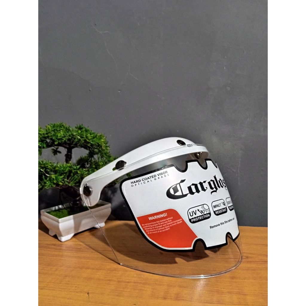 kaca helm cargloss original visor cargloss ori visor datar helm bogor clear