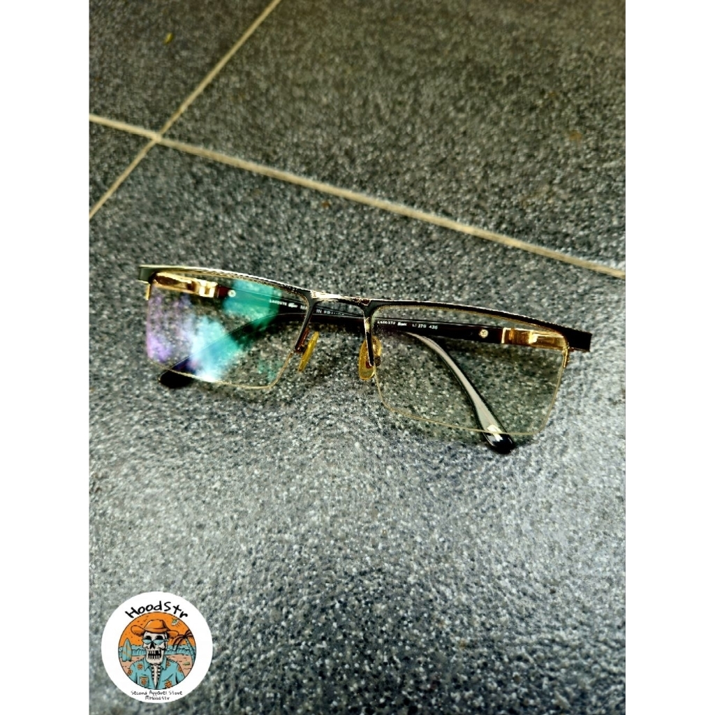 Kacamata Lacoste Half Frame | Lensa Resep | Bekas Original