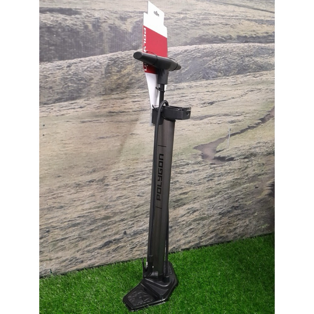 Pompa Lantai / Floor Pump POLYGON DIGITAL ALLOY SMART TUBELESS 200 Psi Pompa Angin /Ban Sepeda/ Pomp