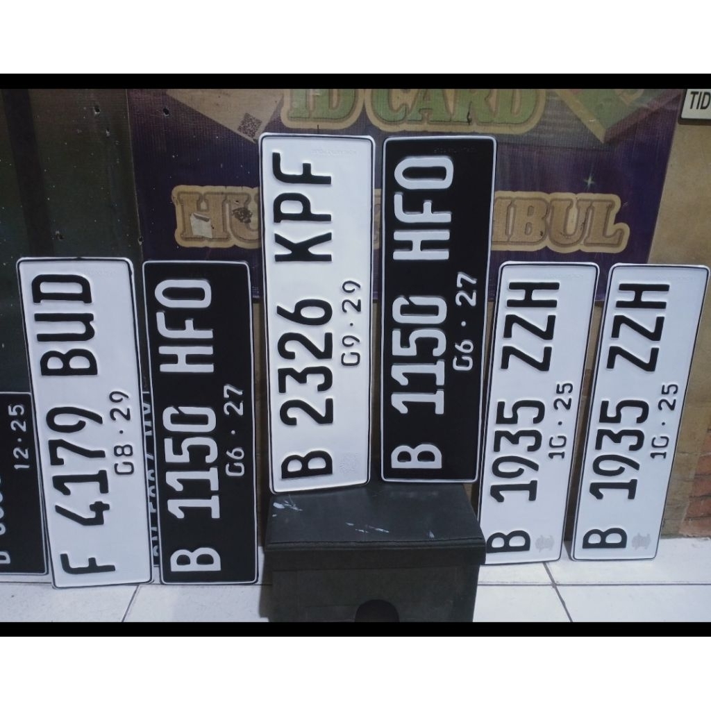 PLAT NOMOR MOBIL STANDAR | FONT BARU & FONT LAMA