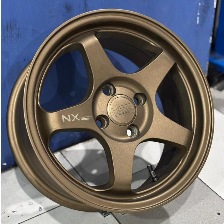 VELG MOBIL PALANG 5 HSR WHEEL KAILOLO PCD 4X100 LEBAR 65 RATA FENDER MOBIL BRIO SIGRA AGYA CALYA DLL