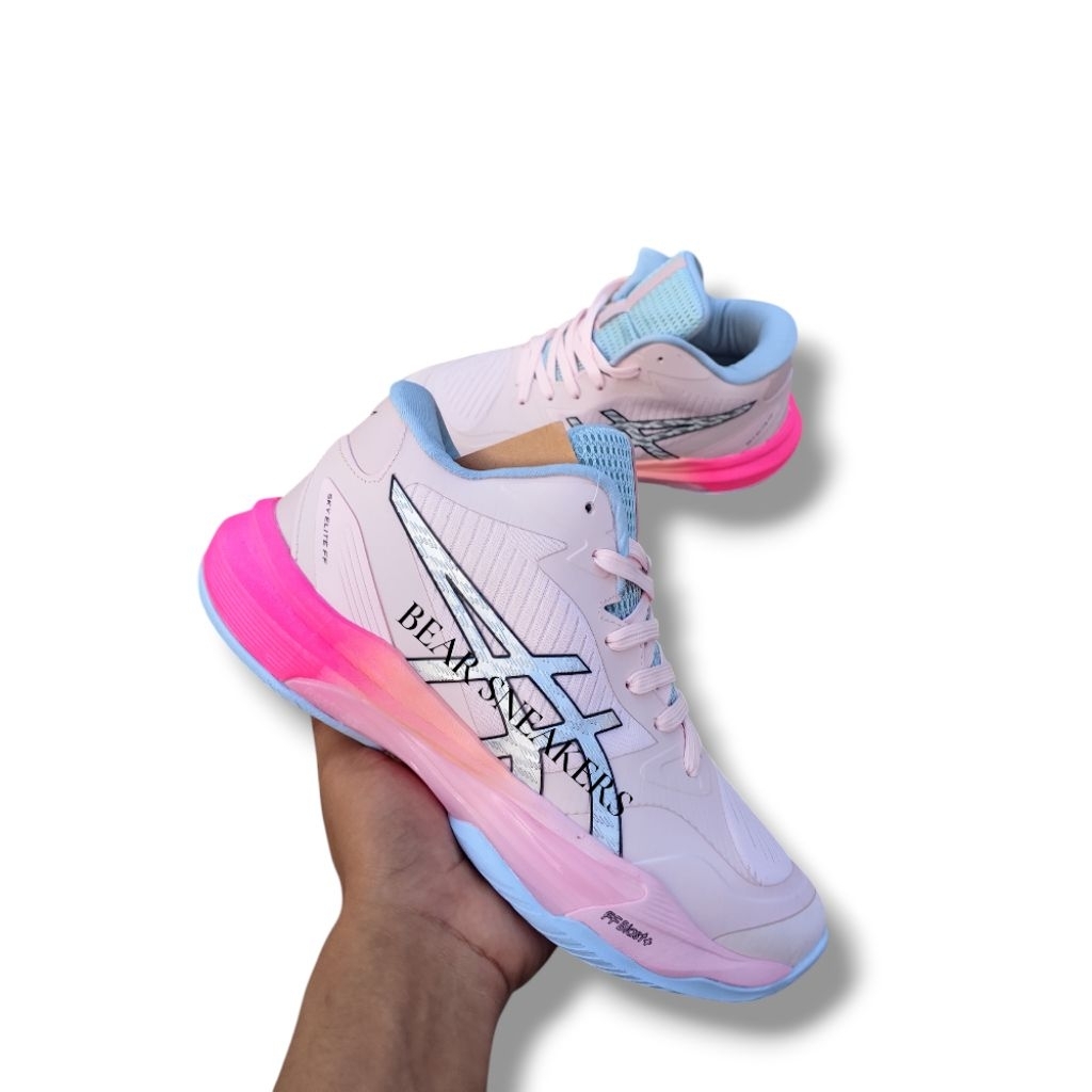Sepatu Voly Sky Elite FF Terbaru Wanita Import Berdecit Premium / Sepatu Olahraga Volly Ball Ringan 