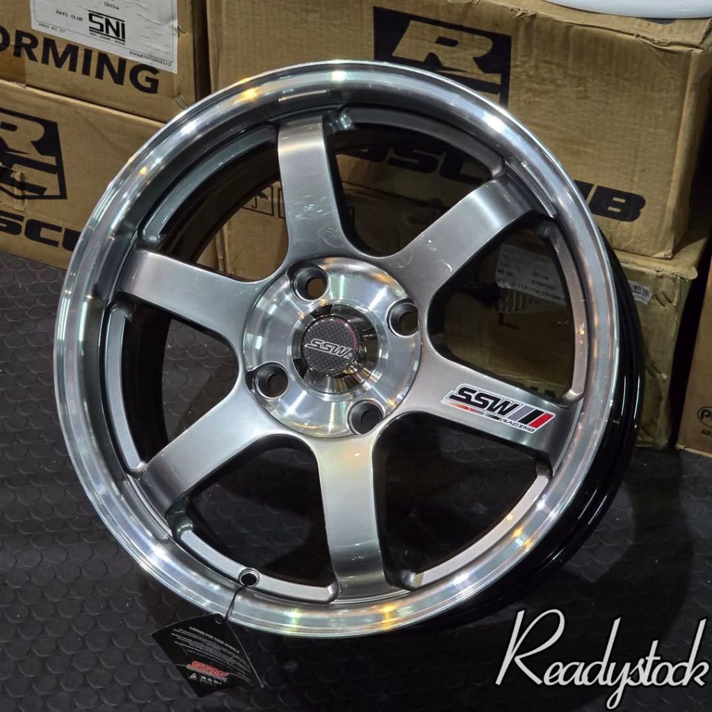 velg racing te37 ssw original Thailand r16 lebar 7 et 40 velg racing ring 16 pnp mobil brio jazz cit