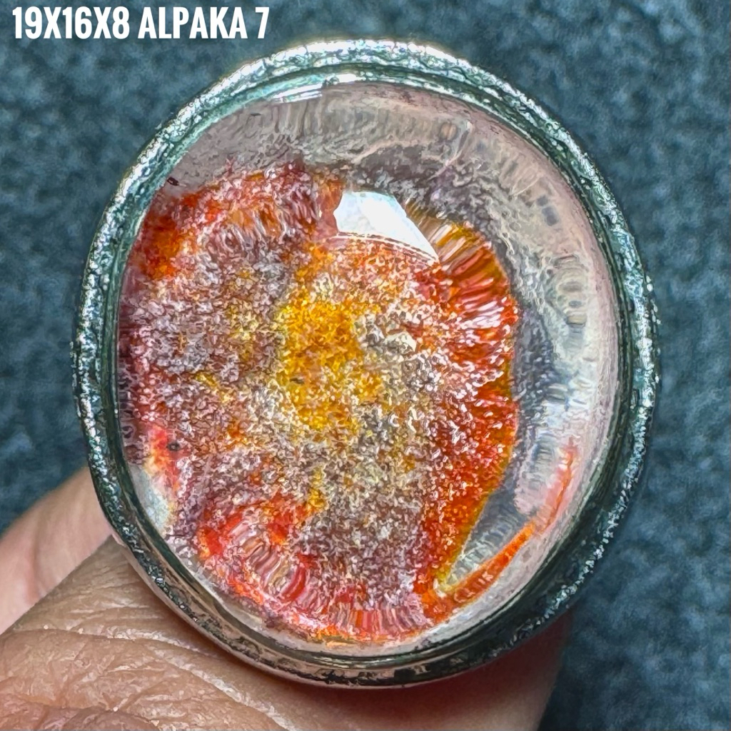 Cincin Batu Akik Natural Kecubung Karang