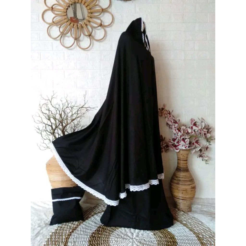 Mukena dewasa rayon polos premium/mukena rayon jumbo dewasa