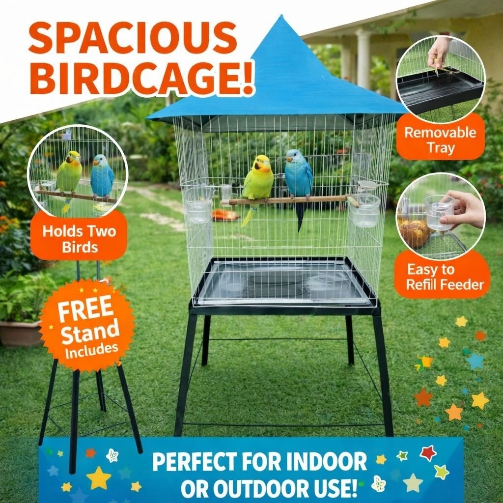 KANDANG/KANDANG BESI BERKUALITAS/KANDANG JUMBO/KANDANG BEO,JALAK,PARKIT,KAKATUA,AYAM HIAS,DLL