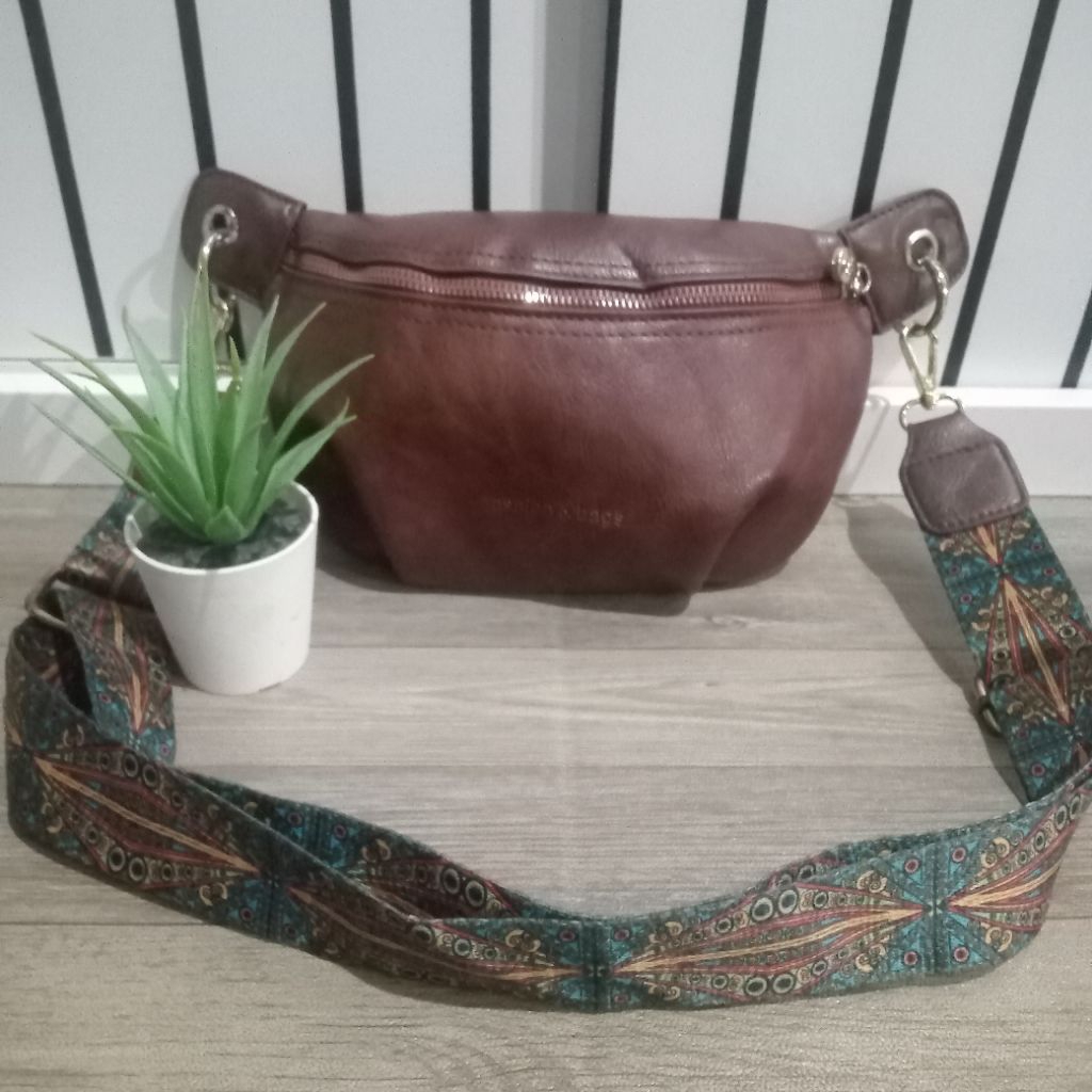 Tas PL wb brand fashion tali webing, jejak tekanan di hw