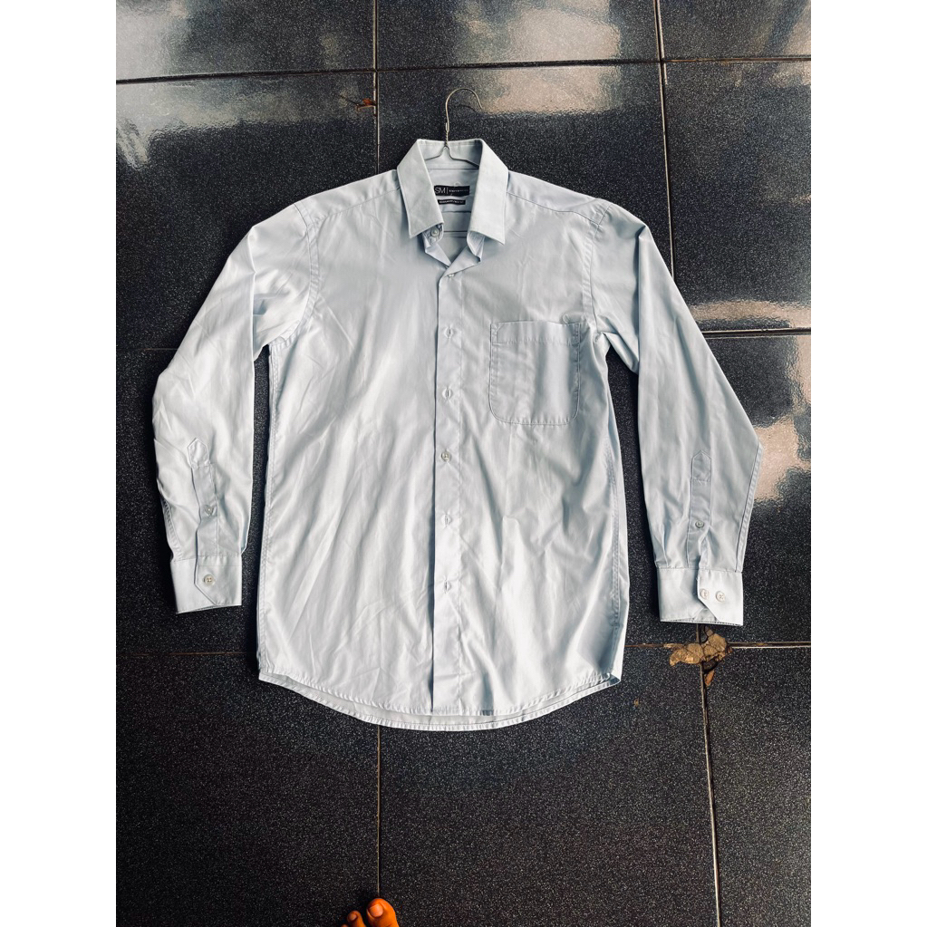 Kemeja kantor Biru Sierra Morena