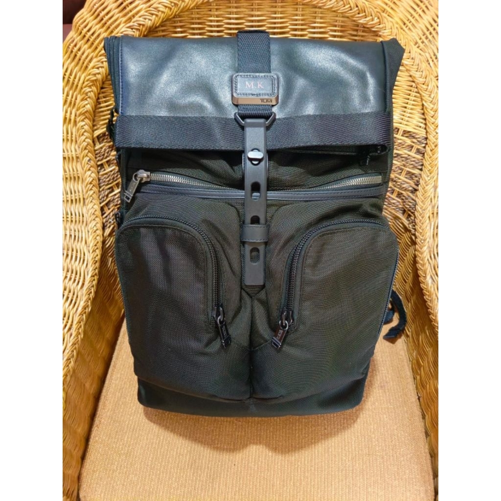 tumi alpha bravo london rolltop backpack original