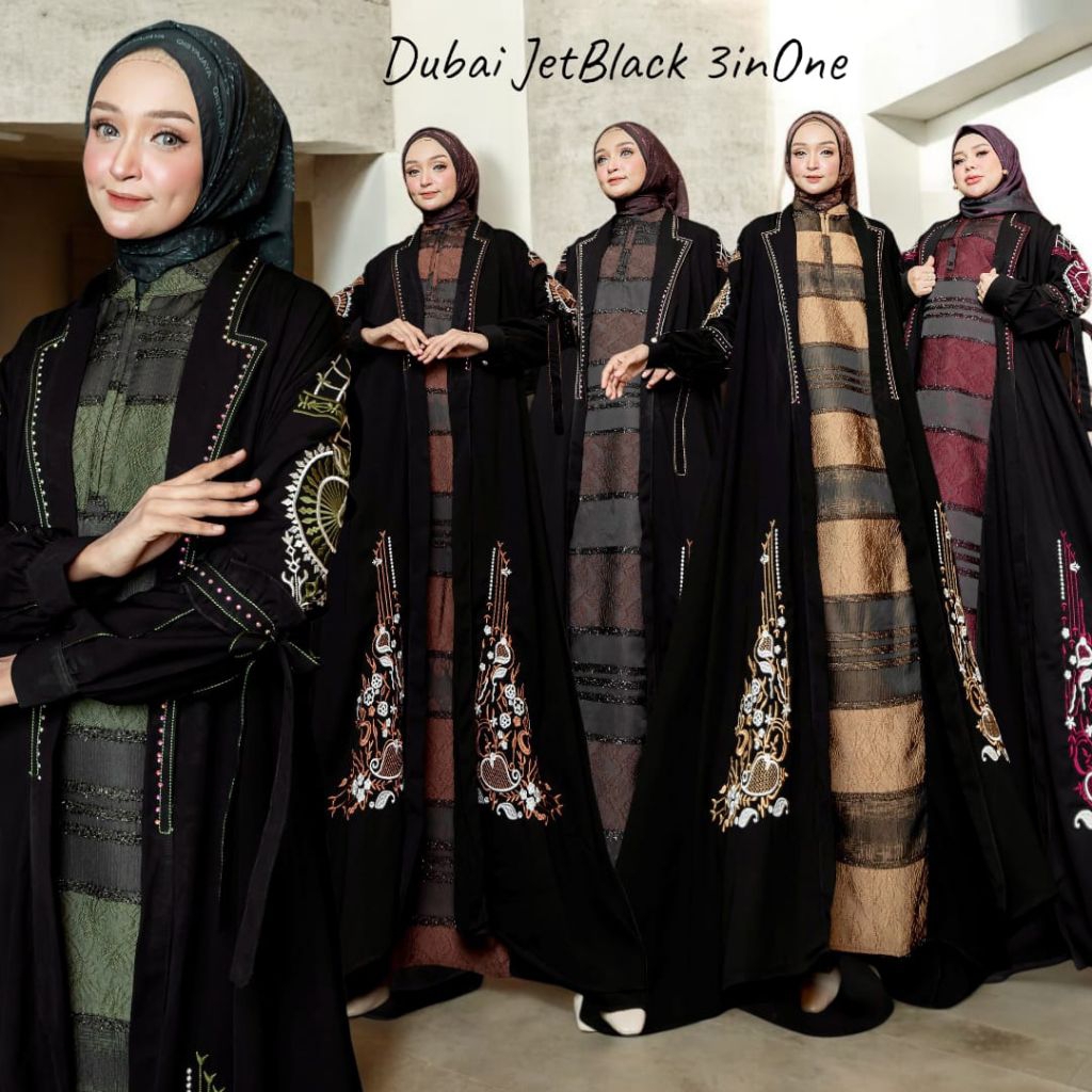Dubai Gamis set Outer Scarf by QisyaJaya