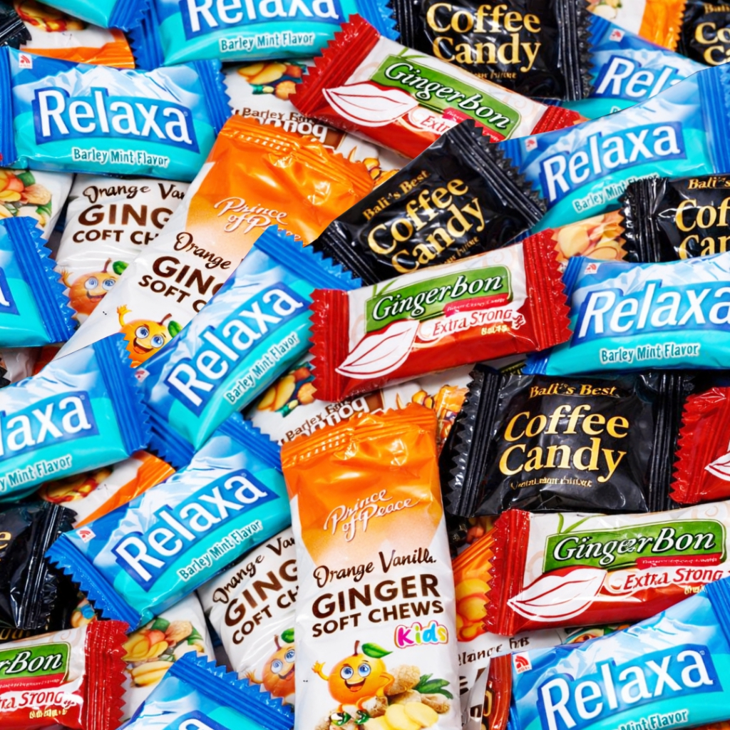 Permen Relaxa Kopi Ginger Ecer 1 pcs Random Permen Jahe Barley Mint Gingerbon Soft Chew Candy