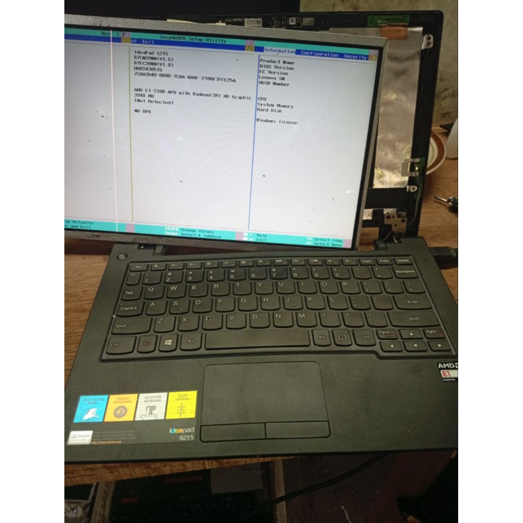 Motherboard Mainboard Mobo Normal laptop Lenovo Ideapad  S210 S215 AMD E1