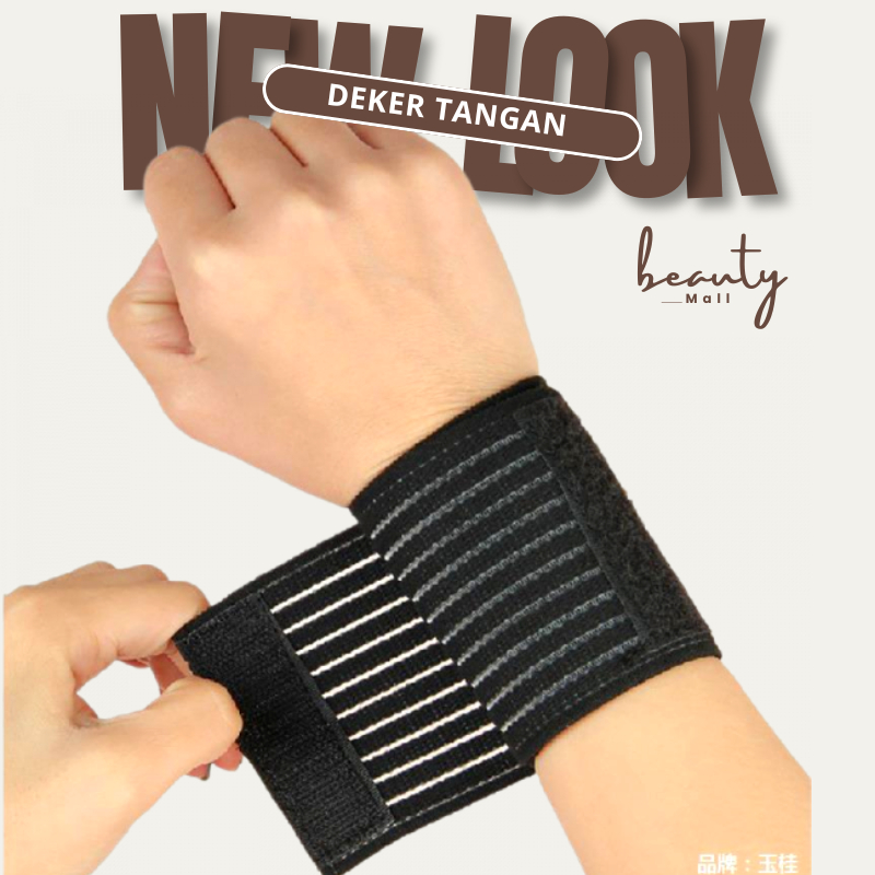 Deker Pergelangan Tangan PELINDUNG TANGAN Alat Olahraga Futsal Gym Fitness Wrist Bandage Support Dek