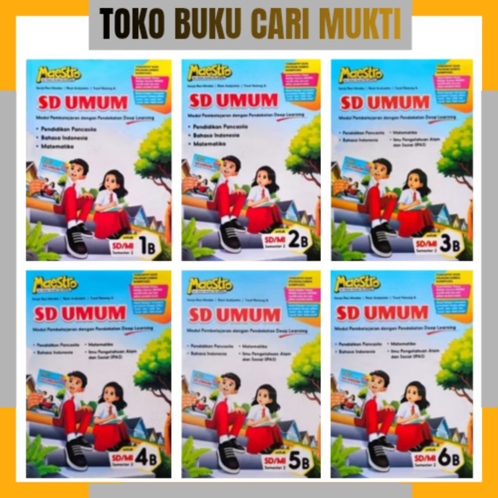 BUKU LKS MAESTRO SD UMUM GABUNGAN UNTUK SD/MI KELAS 1,2,3,4,5,6 KURIKULUM MERDEKA PENERBIT HASAN PRA